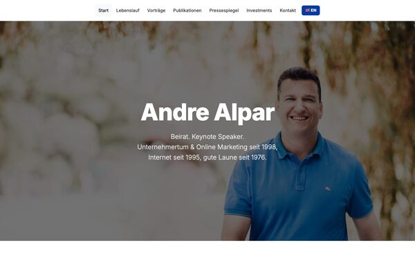 Vorschau der andrealpar.de Website