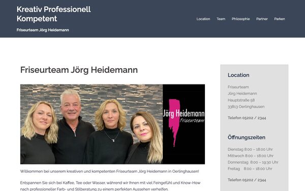 Vorschau der friseur-heidemann.de Website
