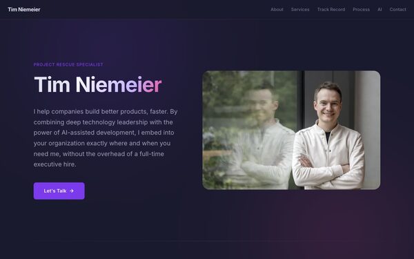 Vorschau der niemeier.me Website